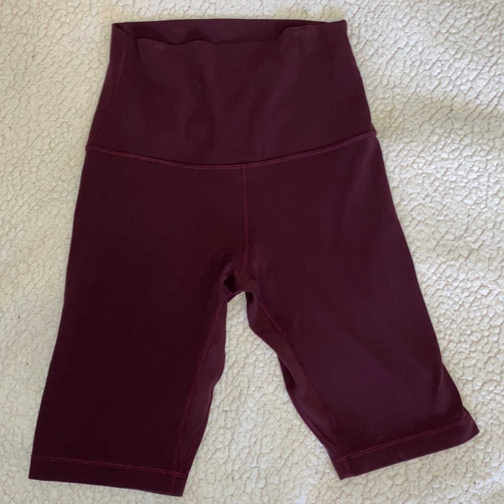 Lululemon Align 10 in shorts in burgundy